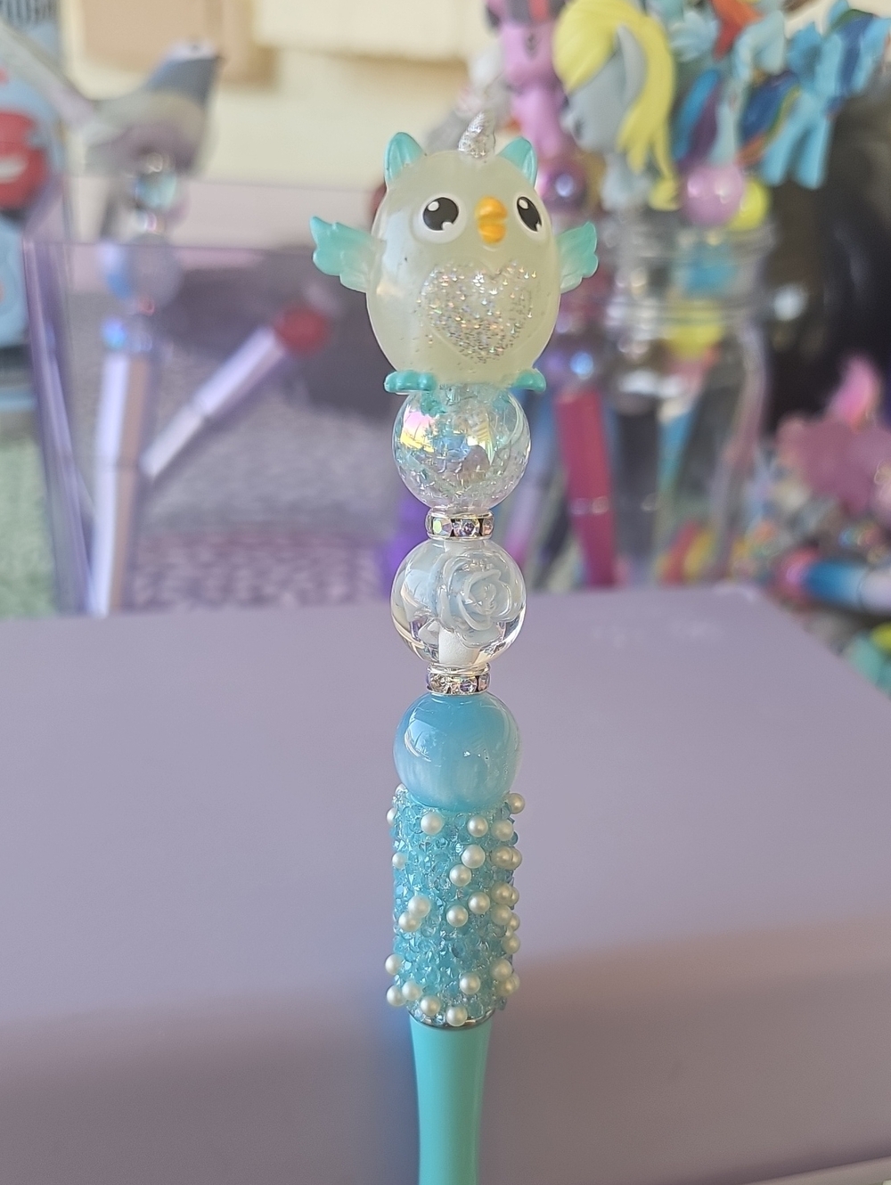 Owl ZURU Rainbocorns Itzy Glitzy Surprise Custom Beadable Pen